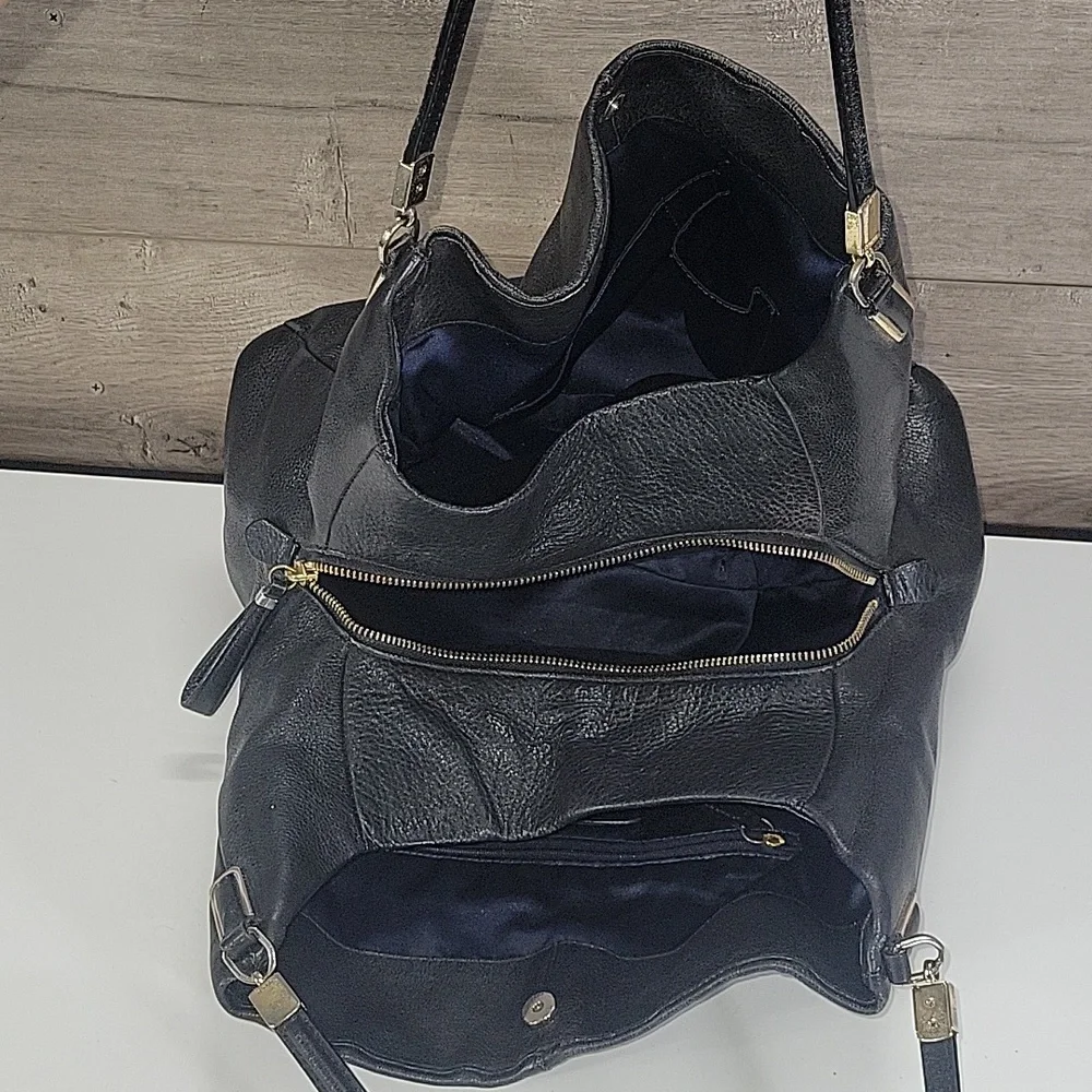 Coach Madison Black Leather Shoulder Bag 24621